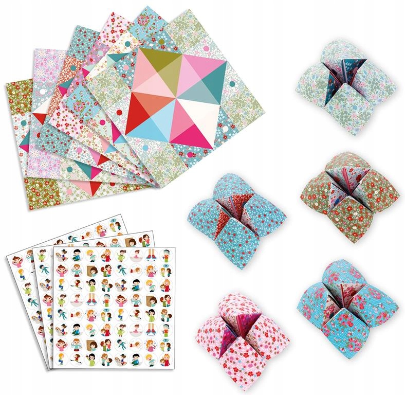 Origami Piekło - Niebo z zadaniami róż Djeco 6+ Płeć chłopcy dziewczynki