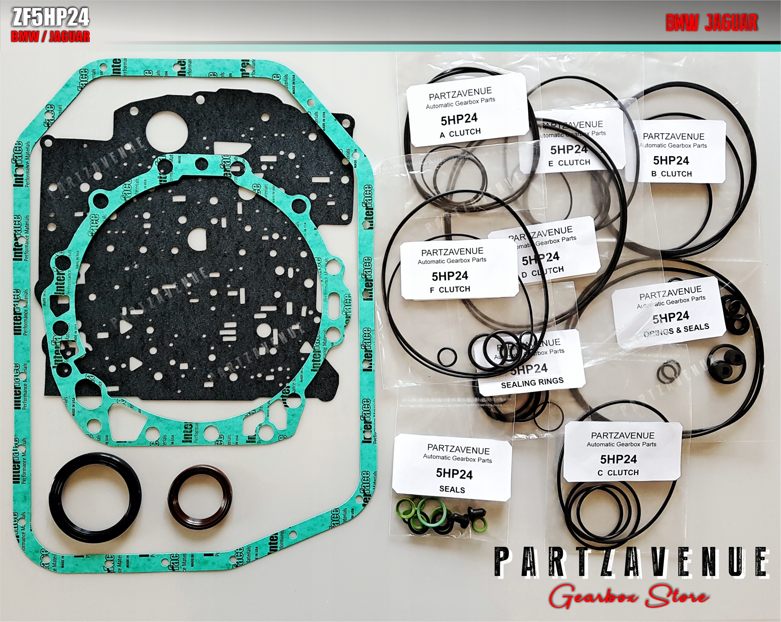 ZESTAW USZCZELEK DO SKRZYNI ZF5HP24 BMW JAGUAR