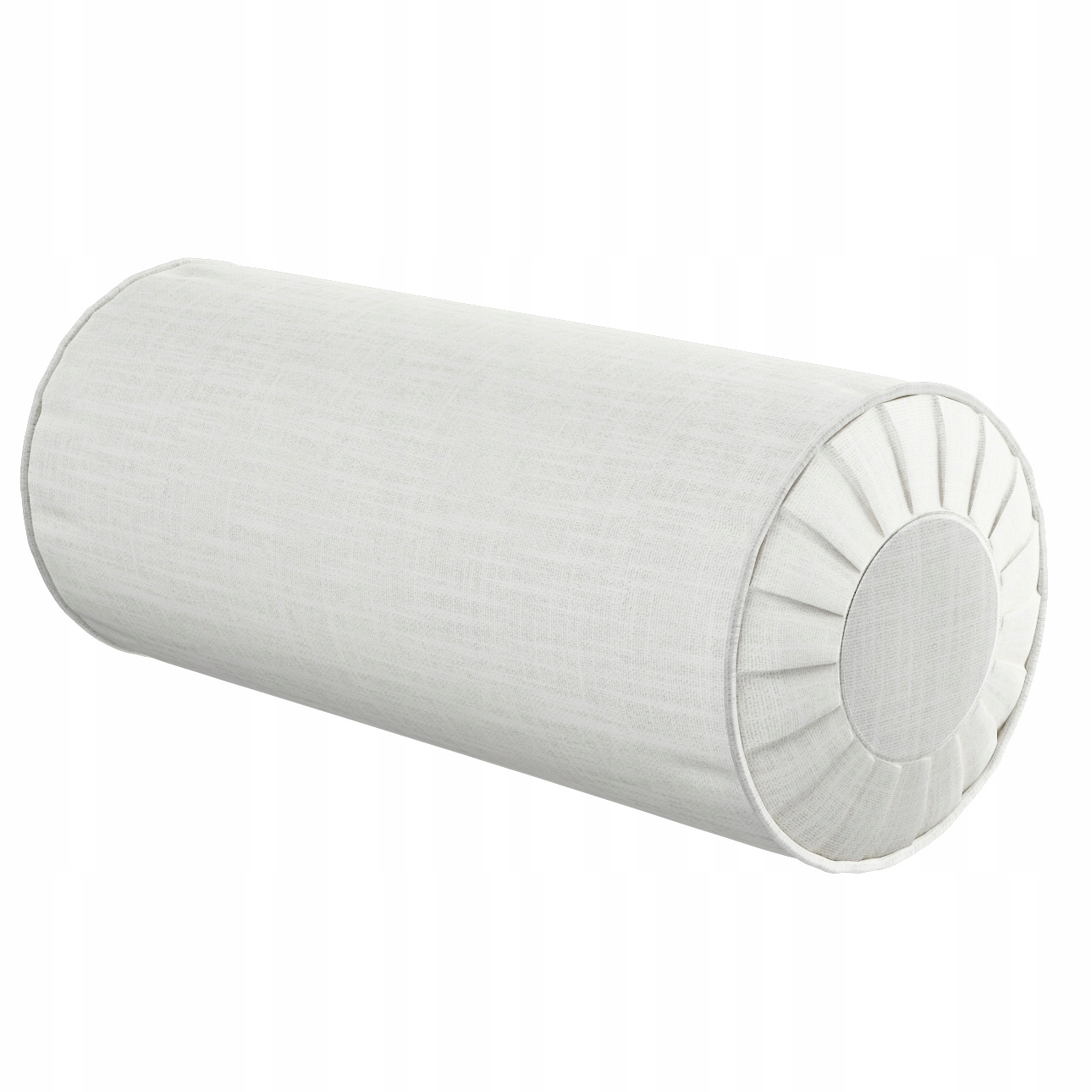 Polštář váleček s záložkami Ø20 x 50 cm bílý