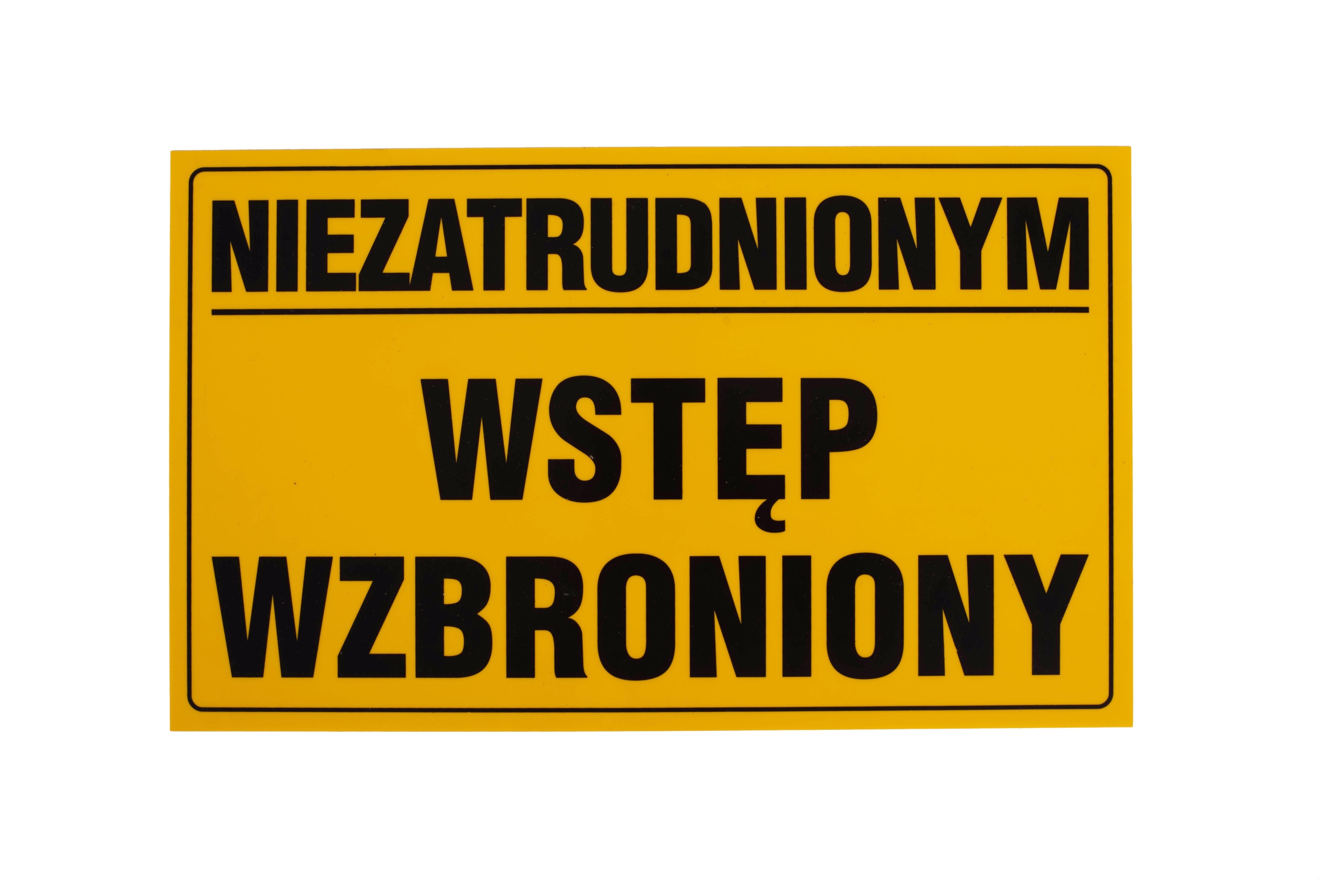 

Tablica tabliczka informacyjna ostrzegawcza 20x33