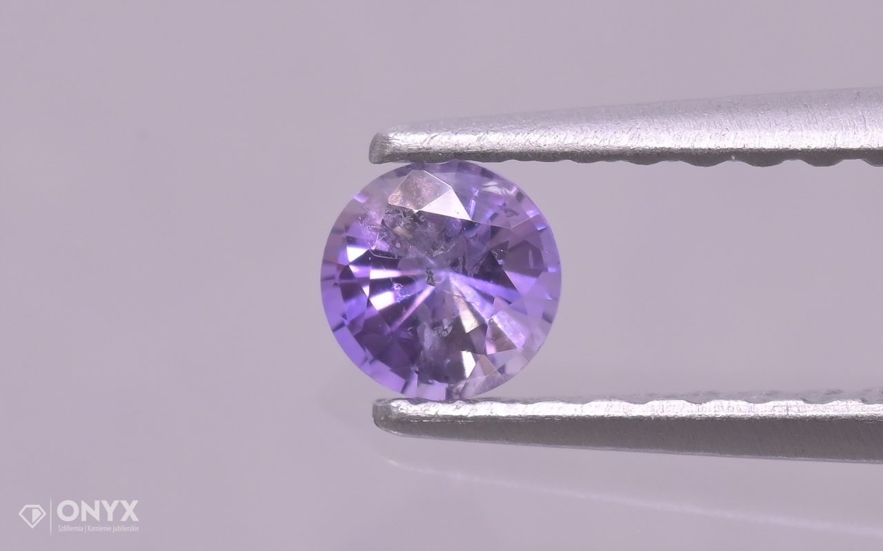 Fazetovaný safír kulatý fi 3,5 mm