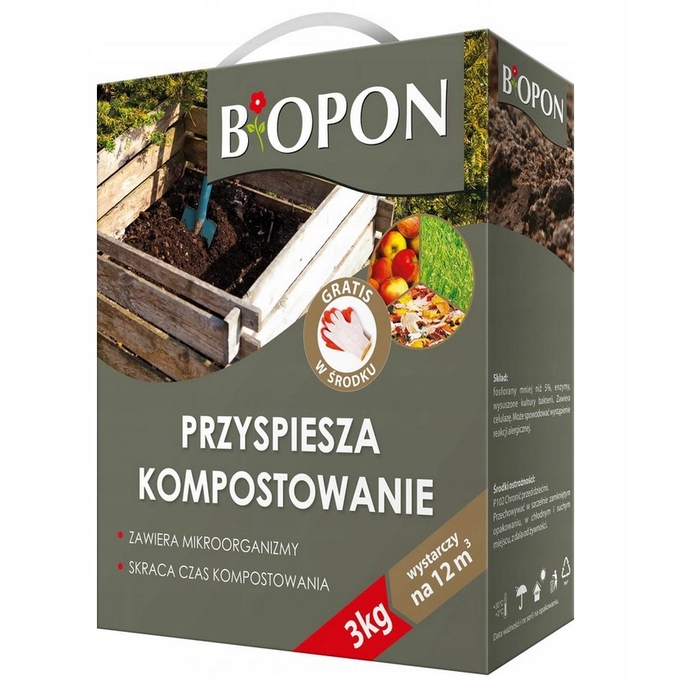

Biopon preparat przyspieszający kompostowanie 3kg