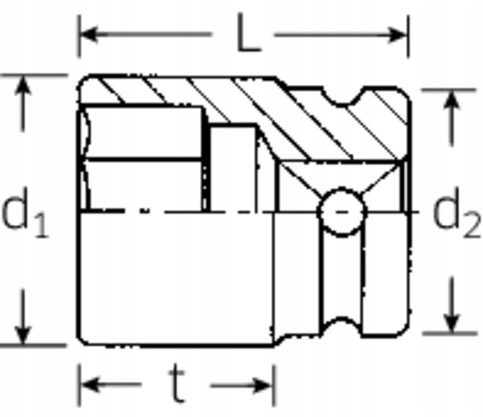 Nasadka 1/2" IMPACT 24mm, 6-kątna, długa STAHLWILLE Marka Stahlwille