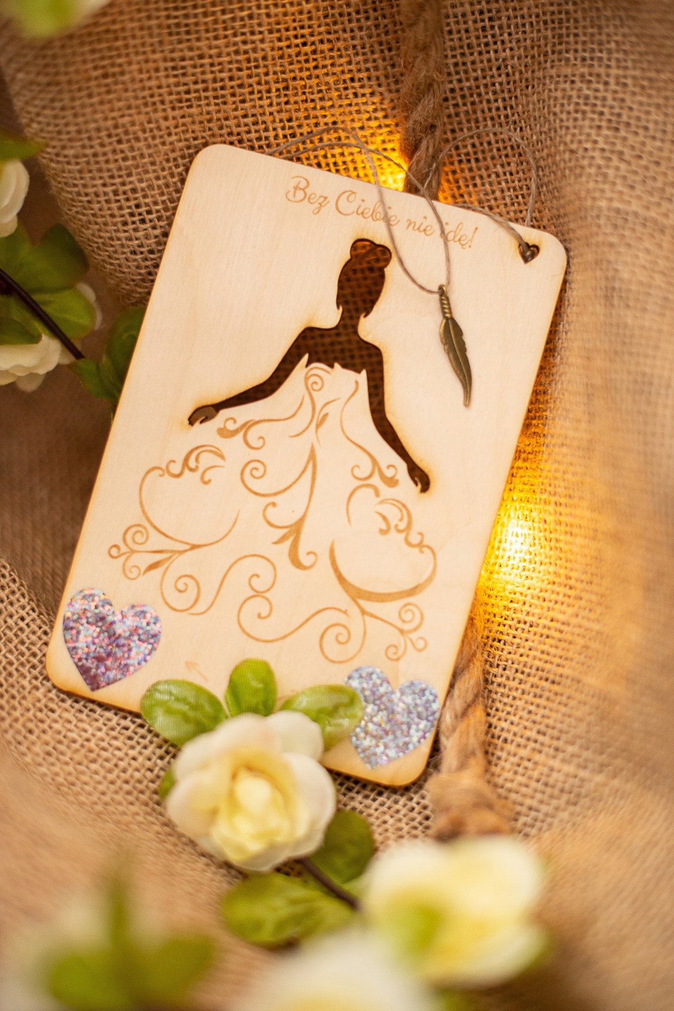 Drewniana zdrapka prośba o świadkowanie ONA ślub Marka Bytecraft