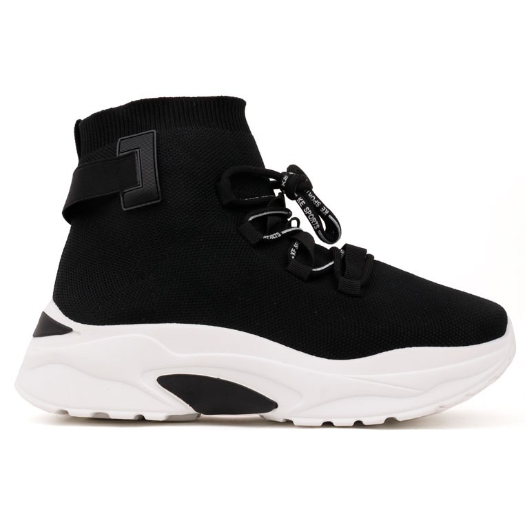 

Sneakersy czarne Fletes 41 Czarny