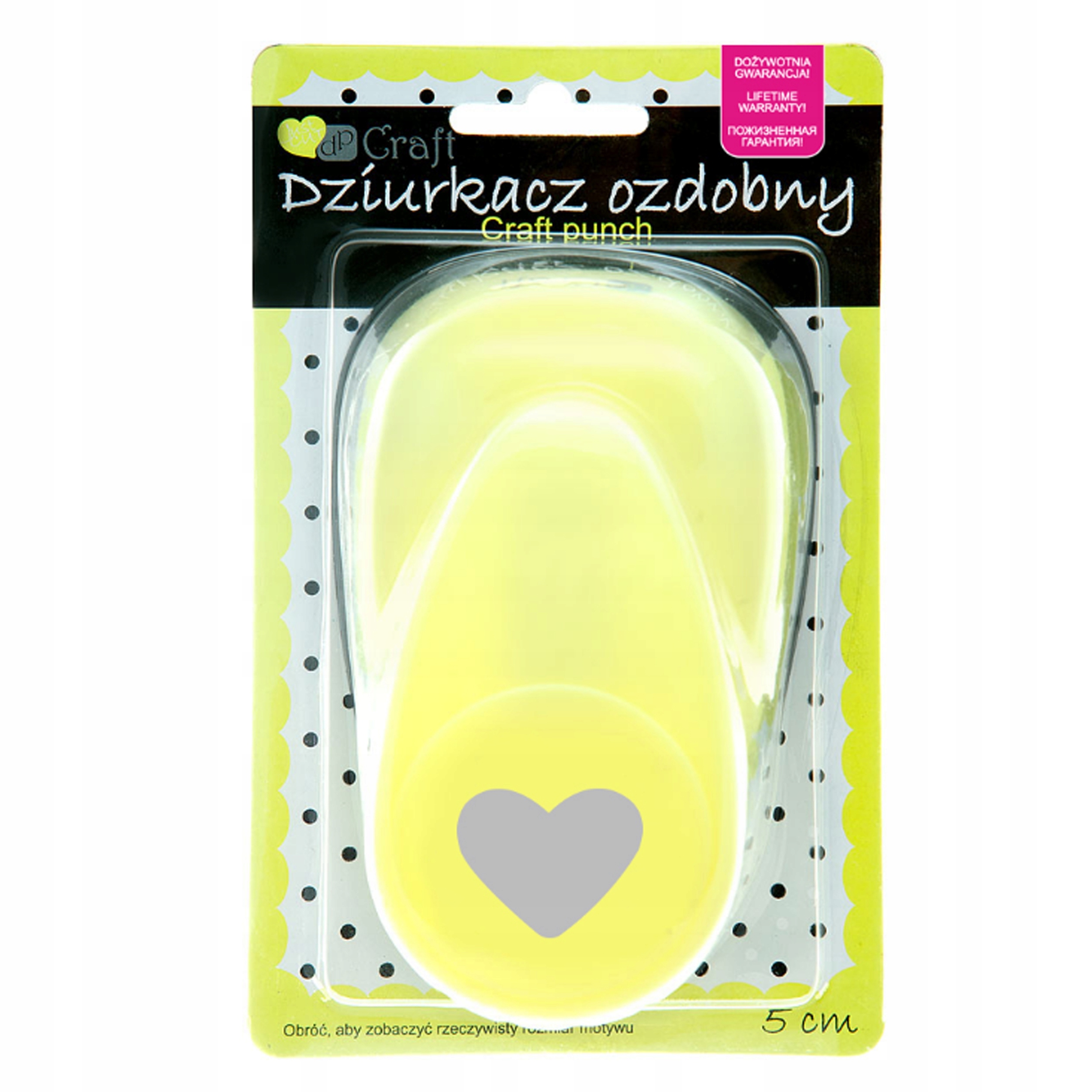 Děrovač ozdobný 5cm srdce 2