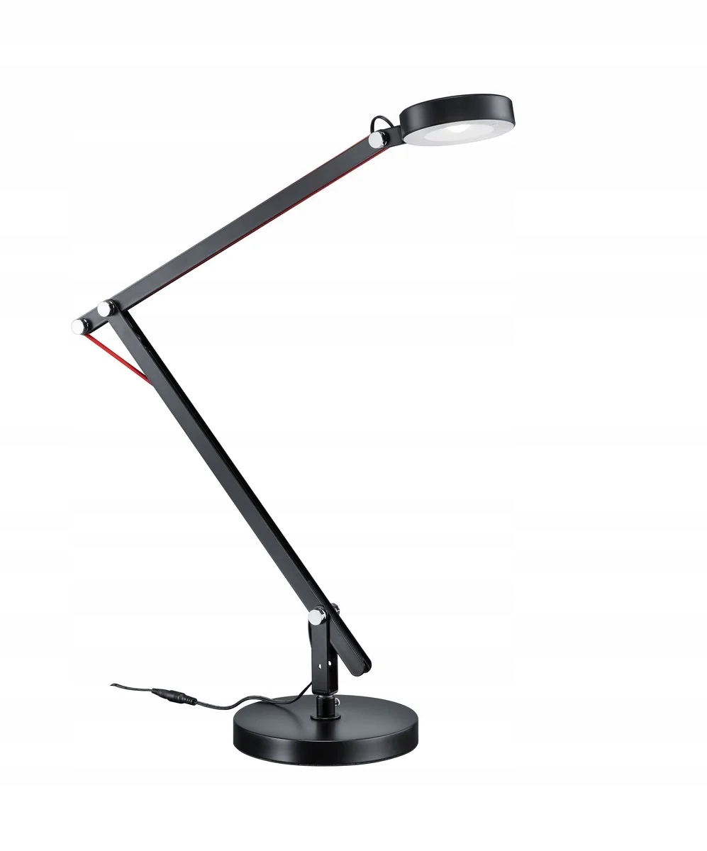 Moderná stolová lampa Amsterdam čierna Trio