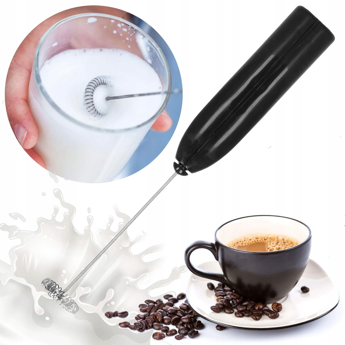 SPIENIACZ DO MLEKA ręczny kawy ubijacz mini mikser Marka Vergionic