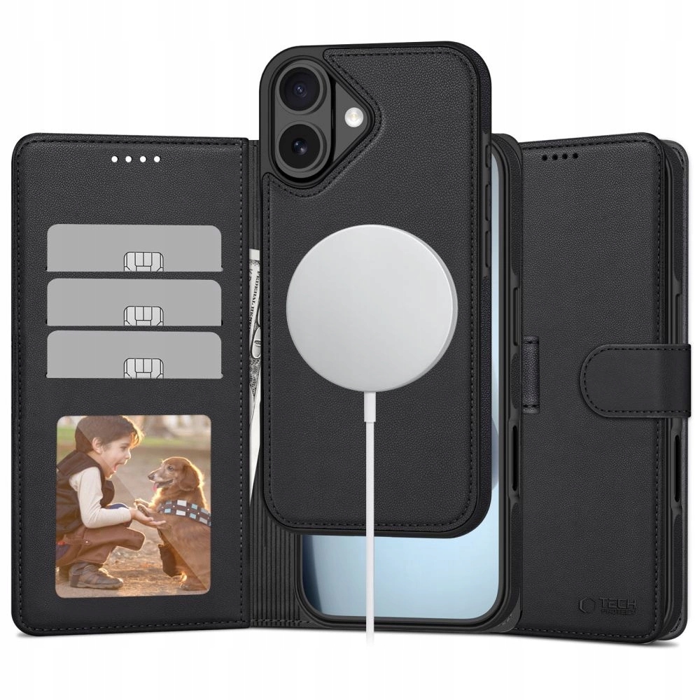 Tech-protect Etui Magnetyczne Wallet Magsafe Do Iphone 17 Przeciw