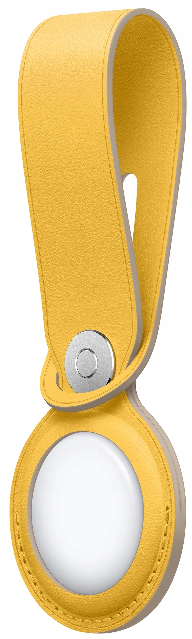 Skórzana Zawieszka Apple Brelok do AirTag kolor Żółty