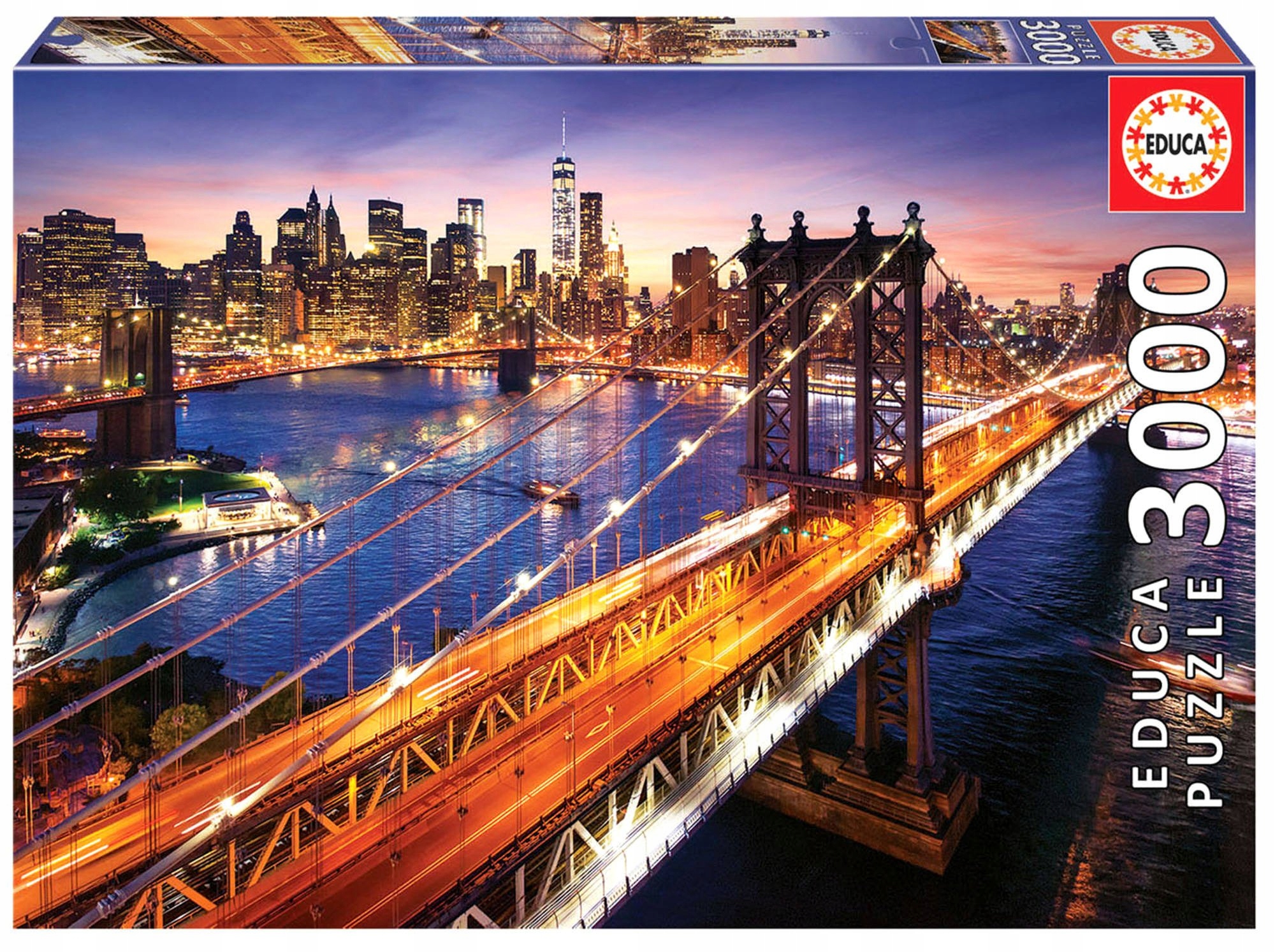 

Educa Puzzle 3000 Zachód słońca nad Manhattanem