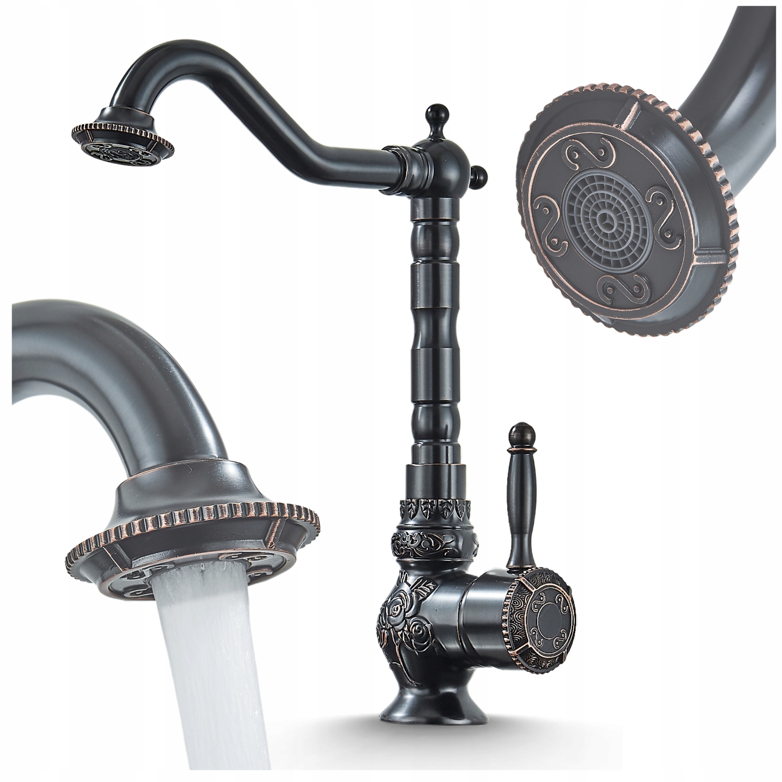 Retro Koupelnová Baterie Starého Stylu S Otočným Výtokové Ramínko Mosaz Do Koupelny