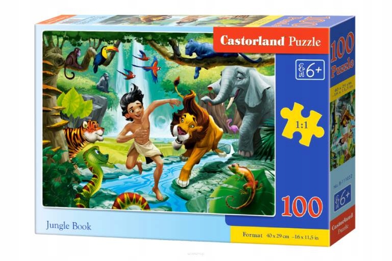 

Castor Puzzle 100 Jungle Book Księga Dżungli