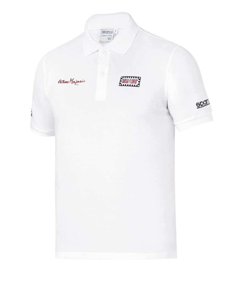 Polokošile Targa Florio Merzario #AM2 Sparco bílé
