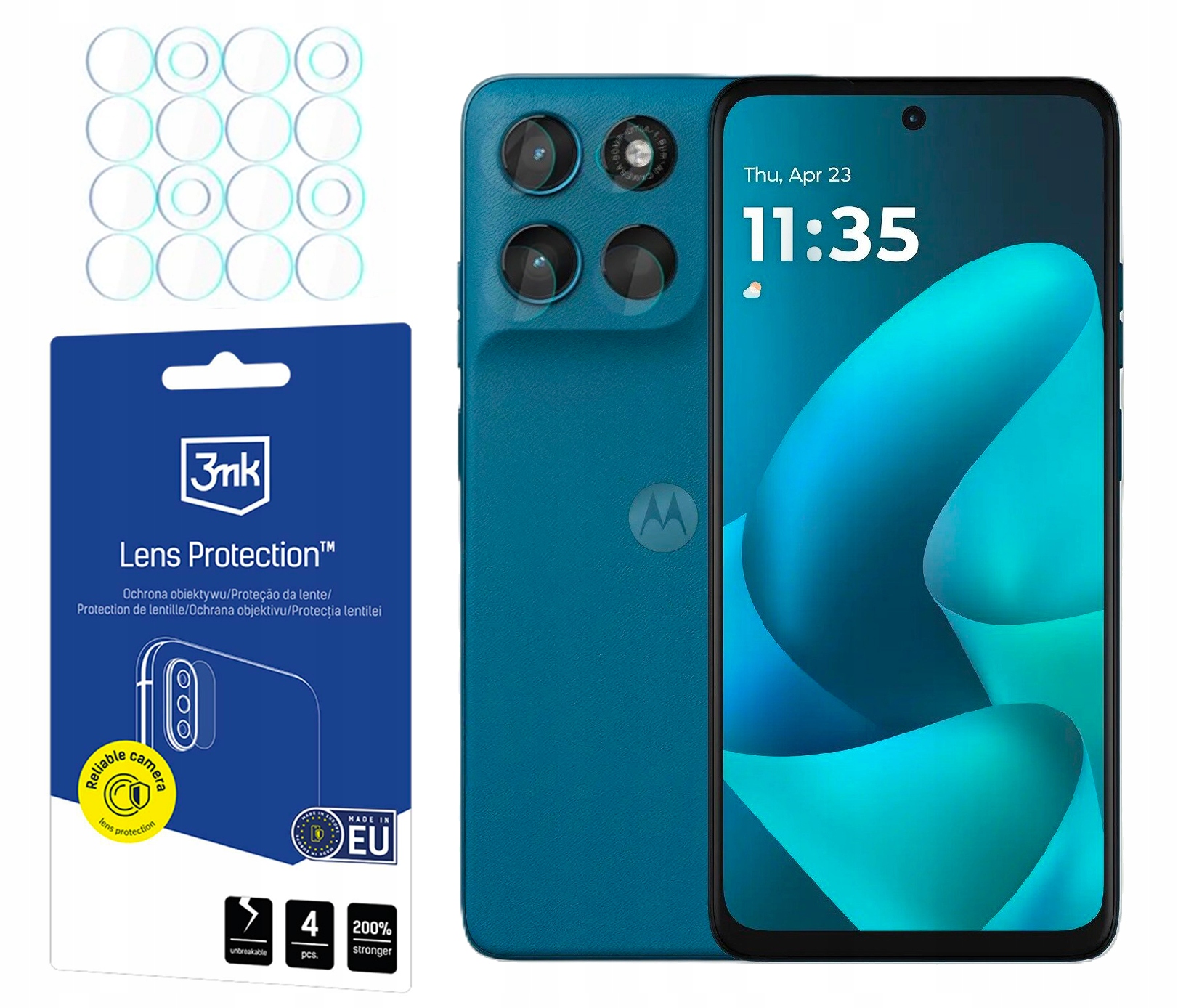 Sklo na objektív 3MK Lens pre Motorola Moto G57 Power 4ks
