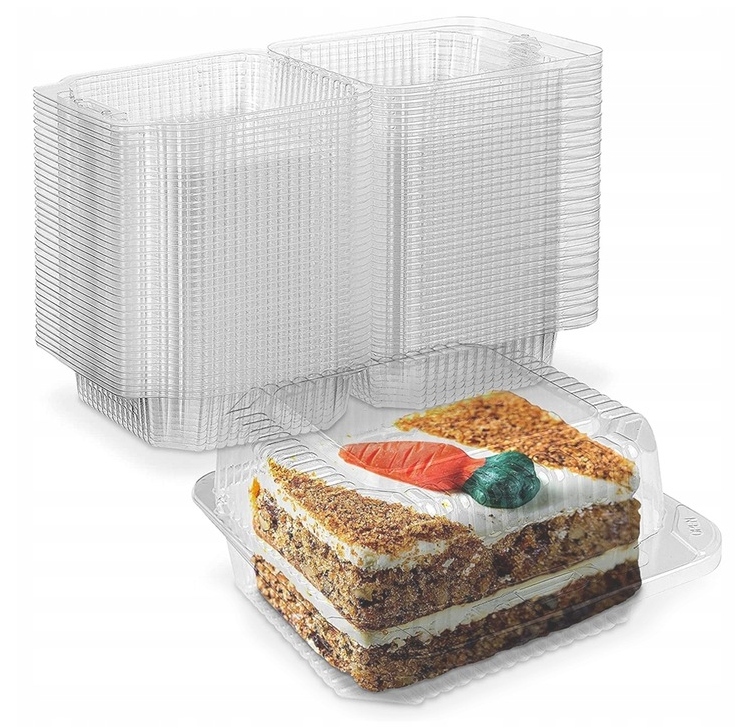 POJEMNIKI PLASTIKOWE NA CIASTO ZAMYKANE NA ŻYWNOŚĆ ALI25C 164/148/82 10SZT Materiał plastik