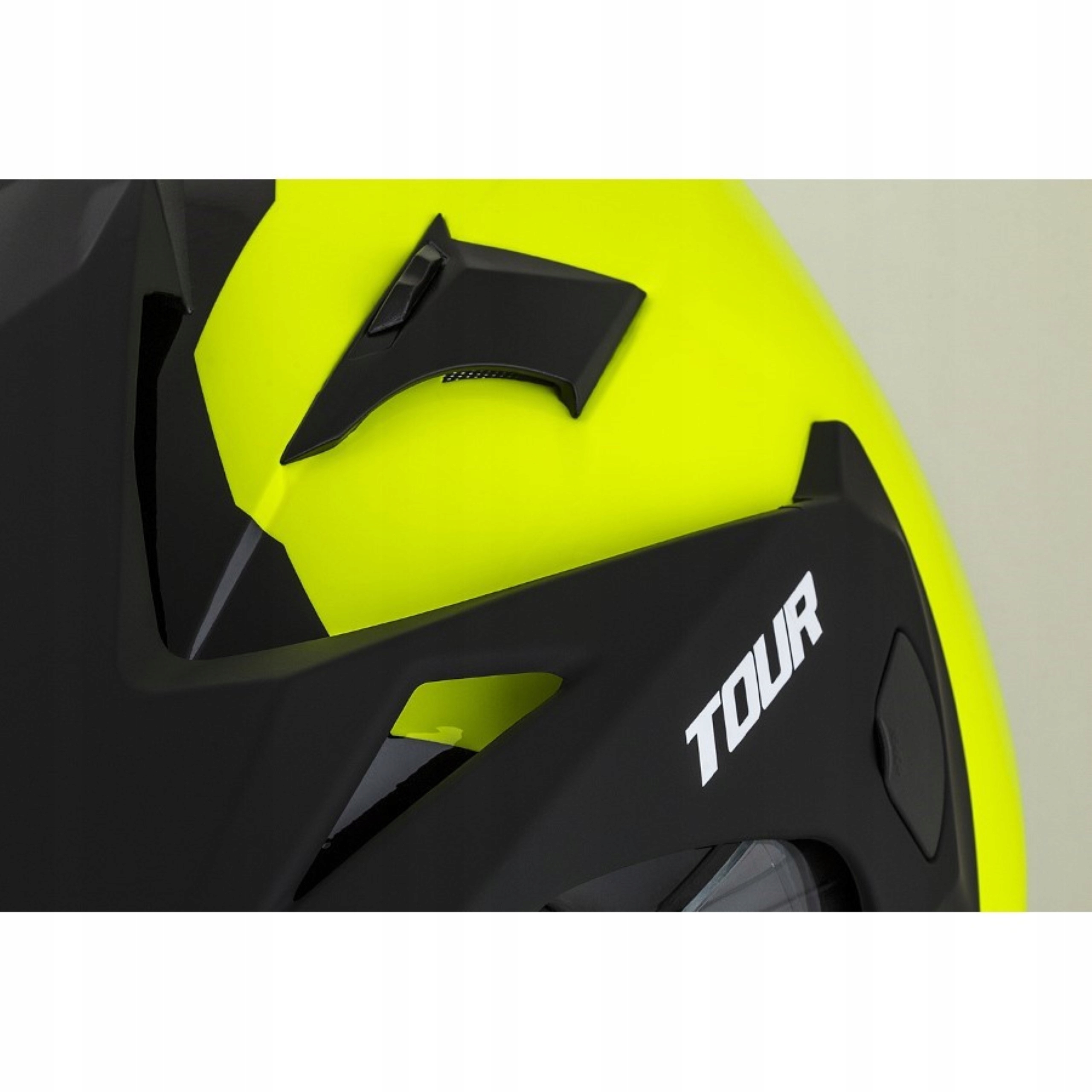 CZESKA CASSIDA TOUR KASK MOTOCYKLOWY CROSS DUALXXL Homologacja europejska ECE R22-05