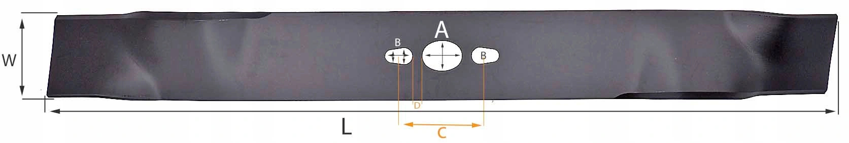 NÓŻ DO KOSIARKI NAC 42cm LS42 375 LP42 LS NÓŻ NAC LS42-375 LS42-450E KOSA Rodzaj nóż