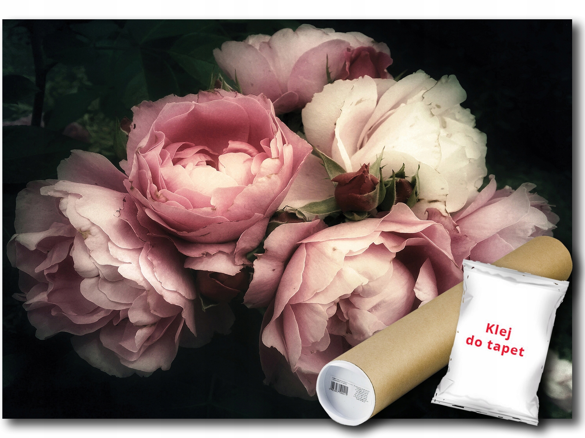 Vinylová Fototapeta Kvety Pivonky Ruže 416x254