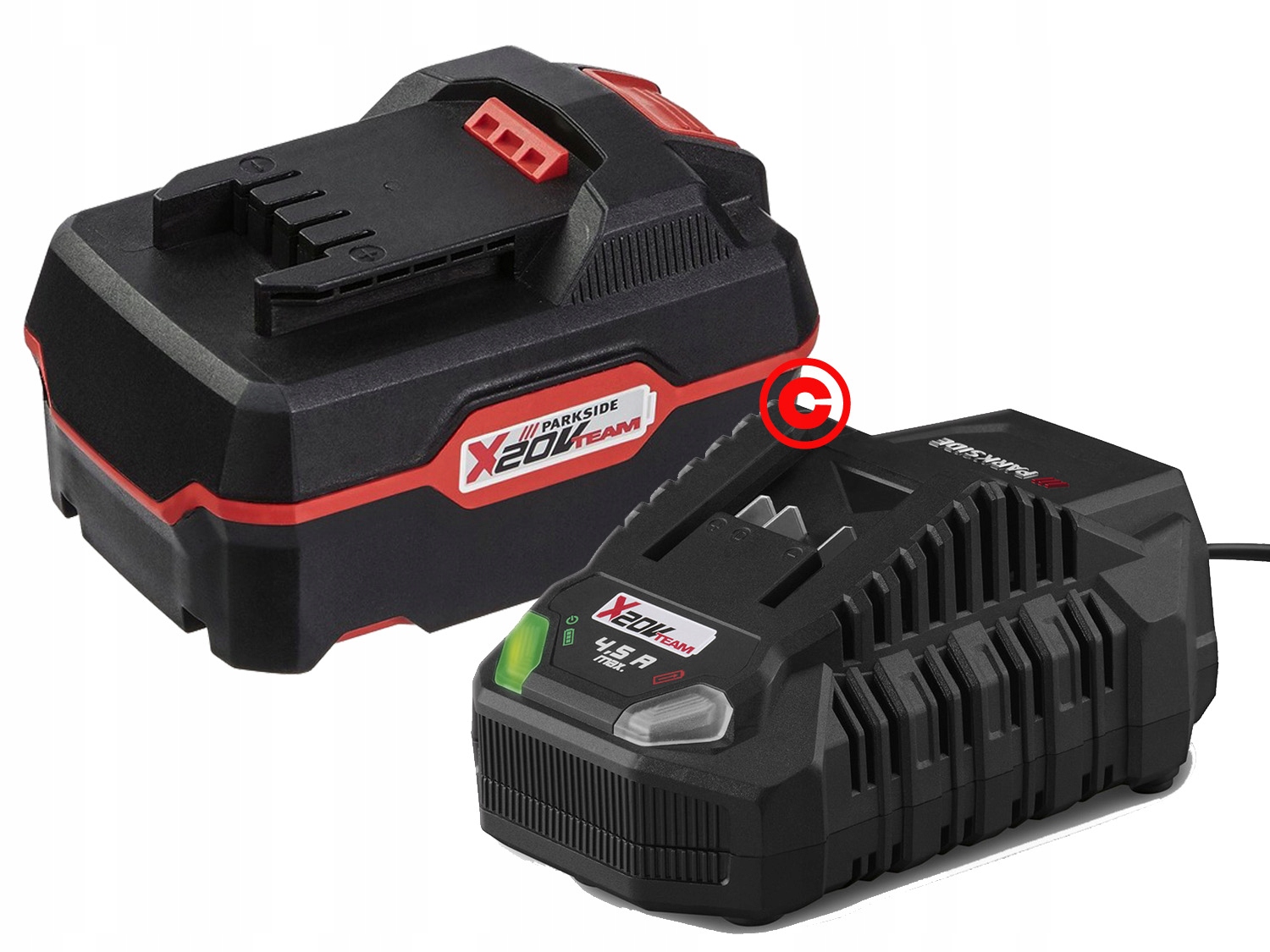 Parkside Akumulator Li-Ion 20V 4Ah ładowarka 4,5A 120W