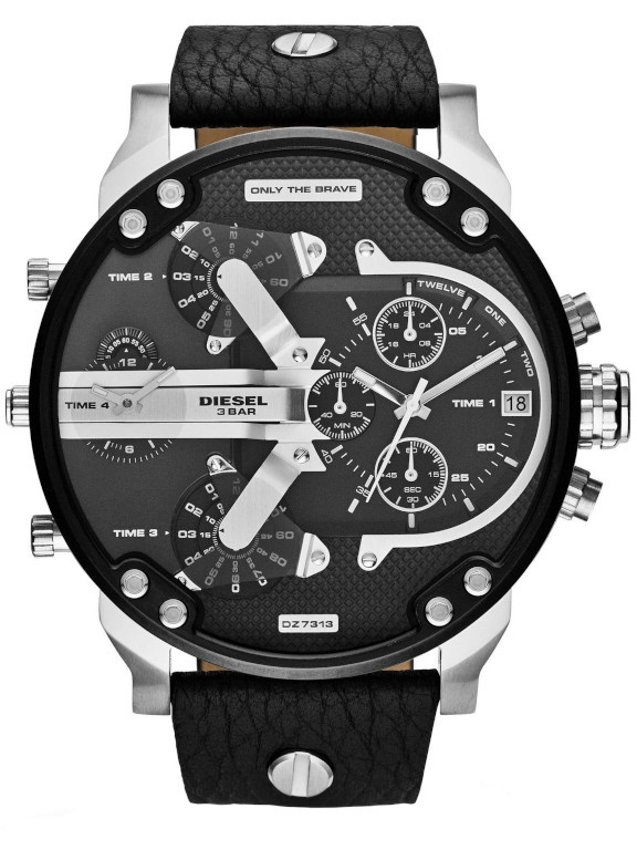 Pánské Hodinky Diesel DZ7313 Černé Datumovka Chronograf Dárek Pro Kluka