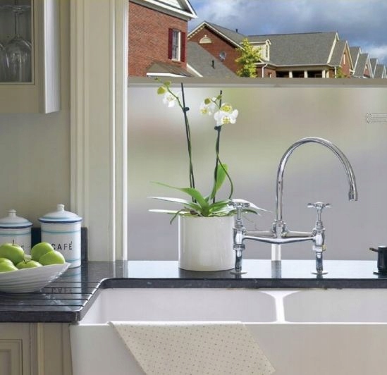 45cm FOLIA STATYCZNA NA SZYBĘ, FOLIA NA OKNO - MRÓZ, GŁADKA Marka Dc-fix