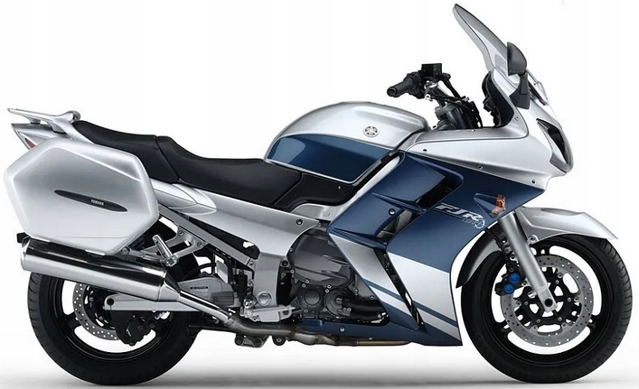 Samolepky Na Motocykl Juula Pro Yamaha Fjr 1300 2005 Stříbrné, Tmavě Modré