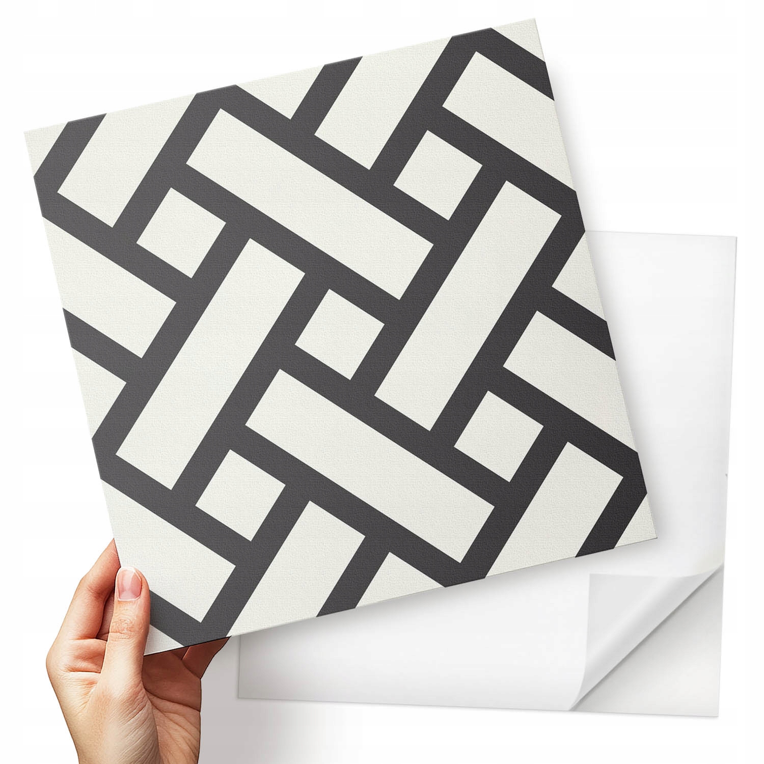 Samolepící Pvc dlaždice Geometrické vazby v jedinečném stylu 9x30x30 cm