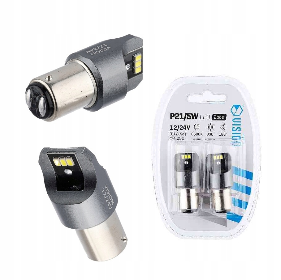 

Mocne Żarówki P21/5W BAY15d Smd Led Canbus 12V 24V