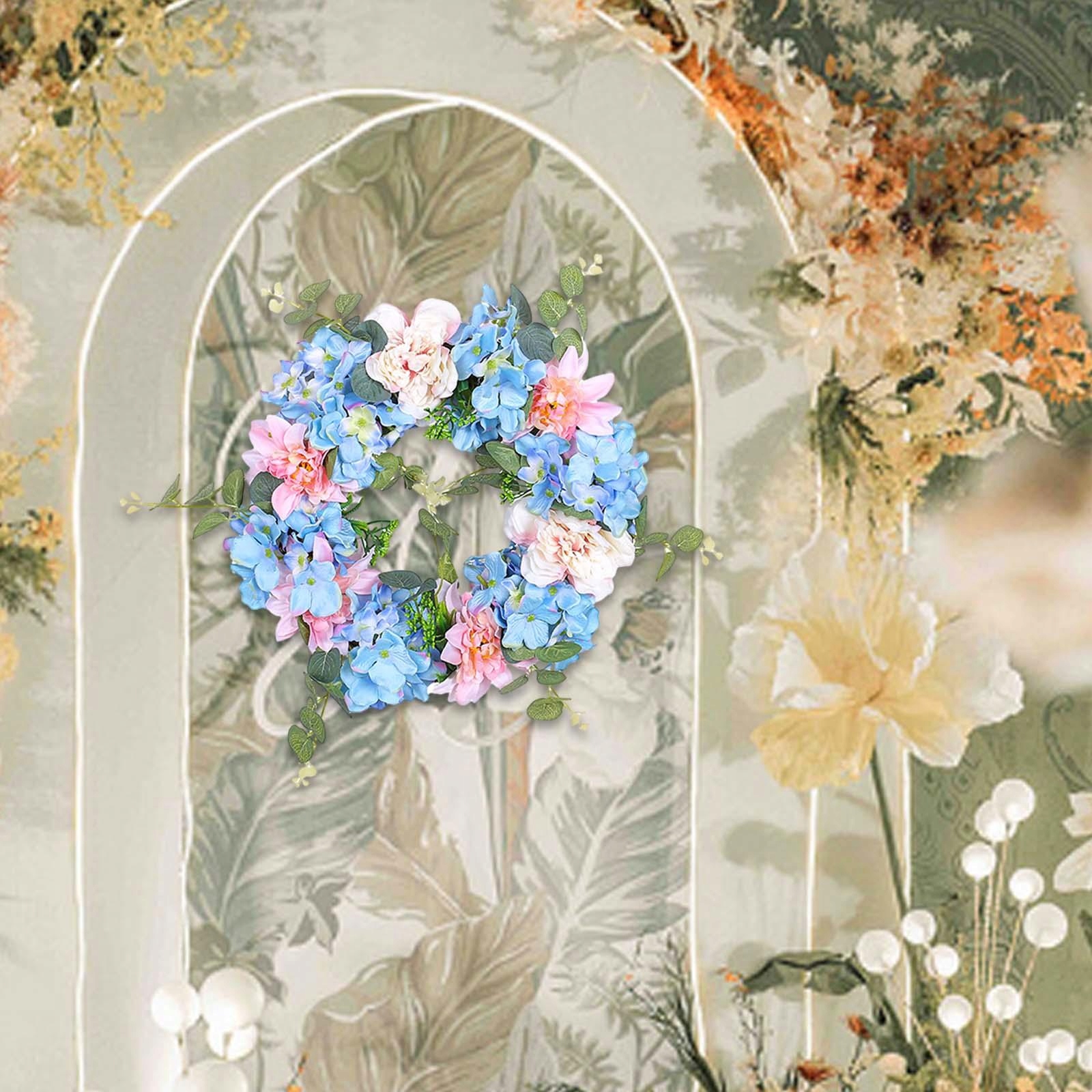 Wiosenny wieniec Piękne wieńce symulacyjne do zewnętrznych drzwi wejściowyc Marka inna