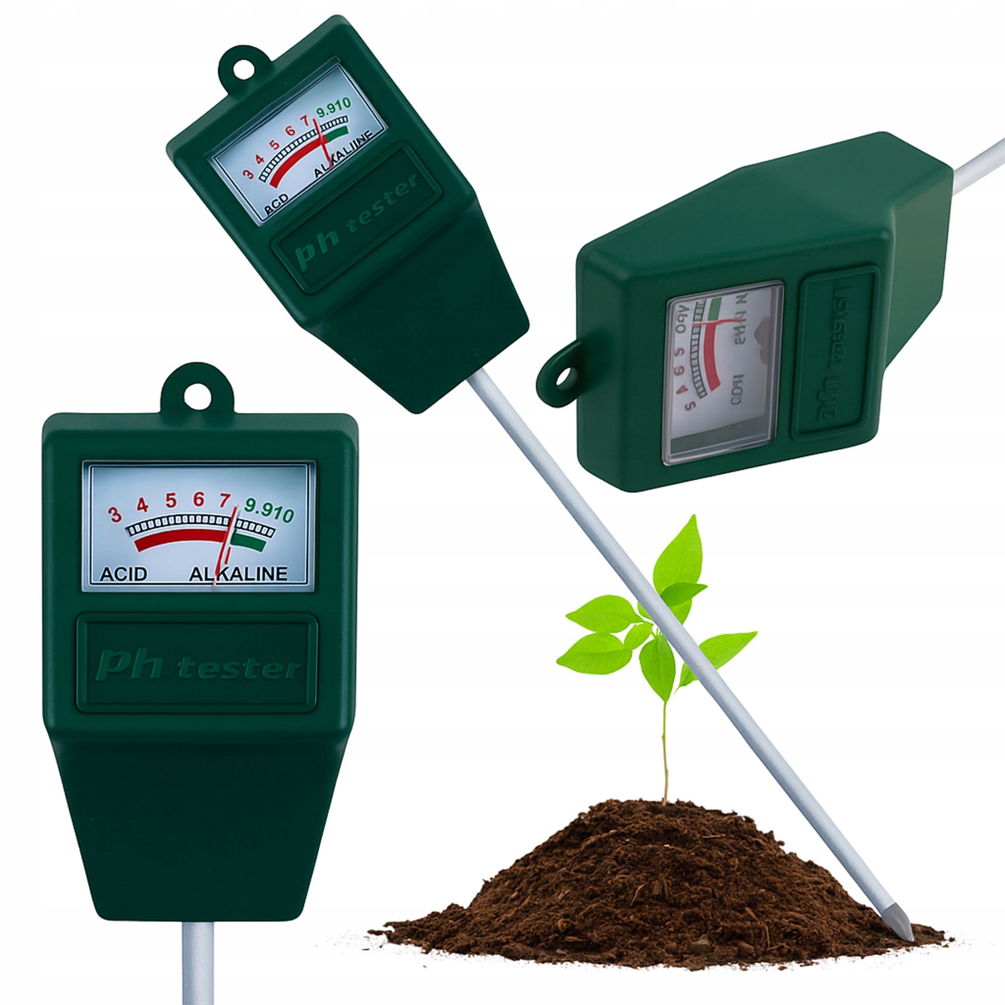 KWASOMIERZ TESTER PHMETR OGRODNICZY ROŚLINY MIERNIK POMIAR PH GLEBY ZIEMI