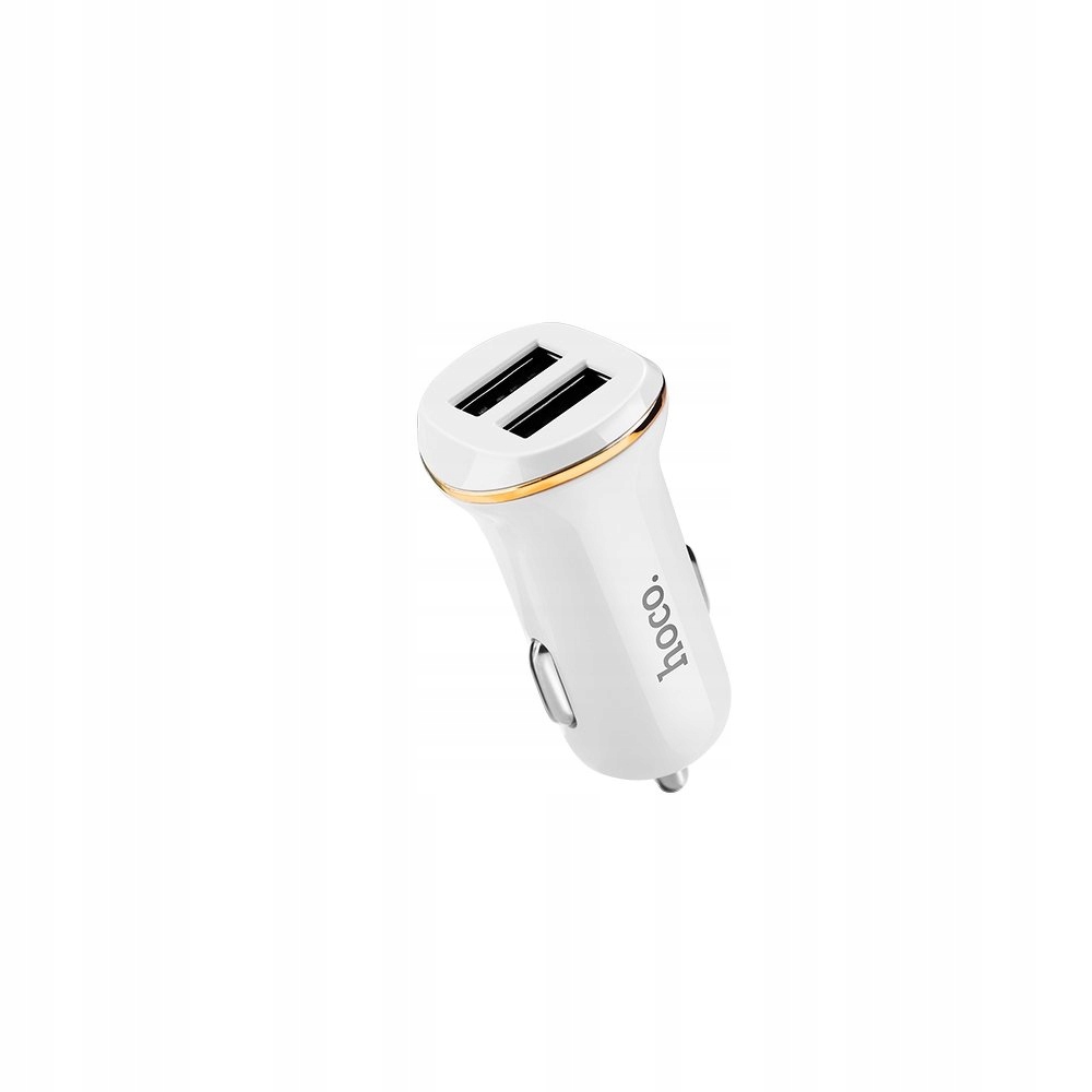 

Hoco ładowarka samochodowa 2 x Usb 2,1A Z1 biała