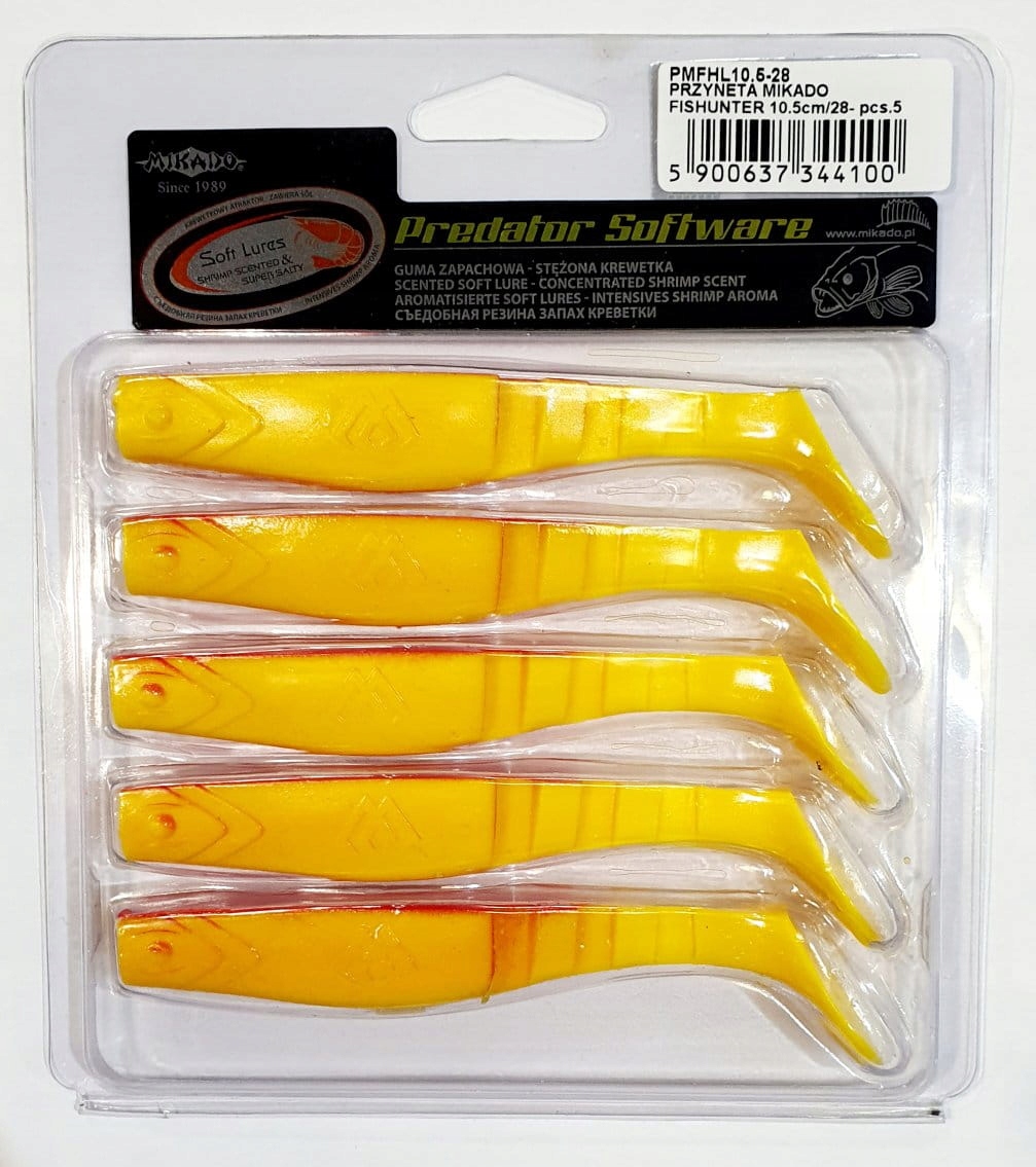 Mikado Fishunter 10,5cm kolor 28 (op. 5szt) Na Szczupaka