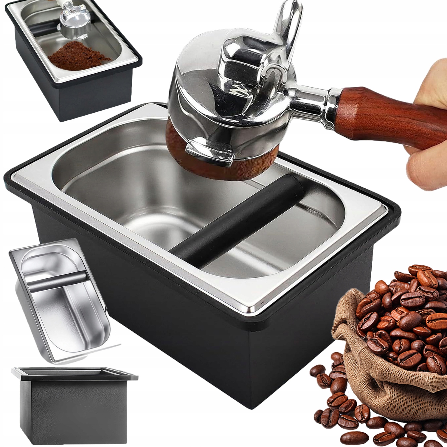 Na Sedlinu, Dávkovač Na Espresso, Nerezová Ocel, Černá
