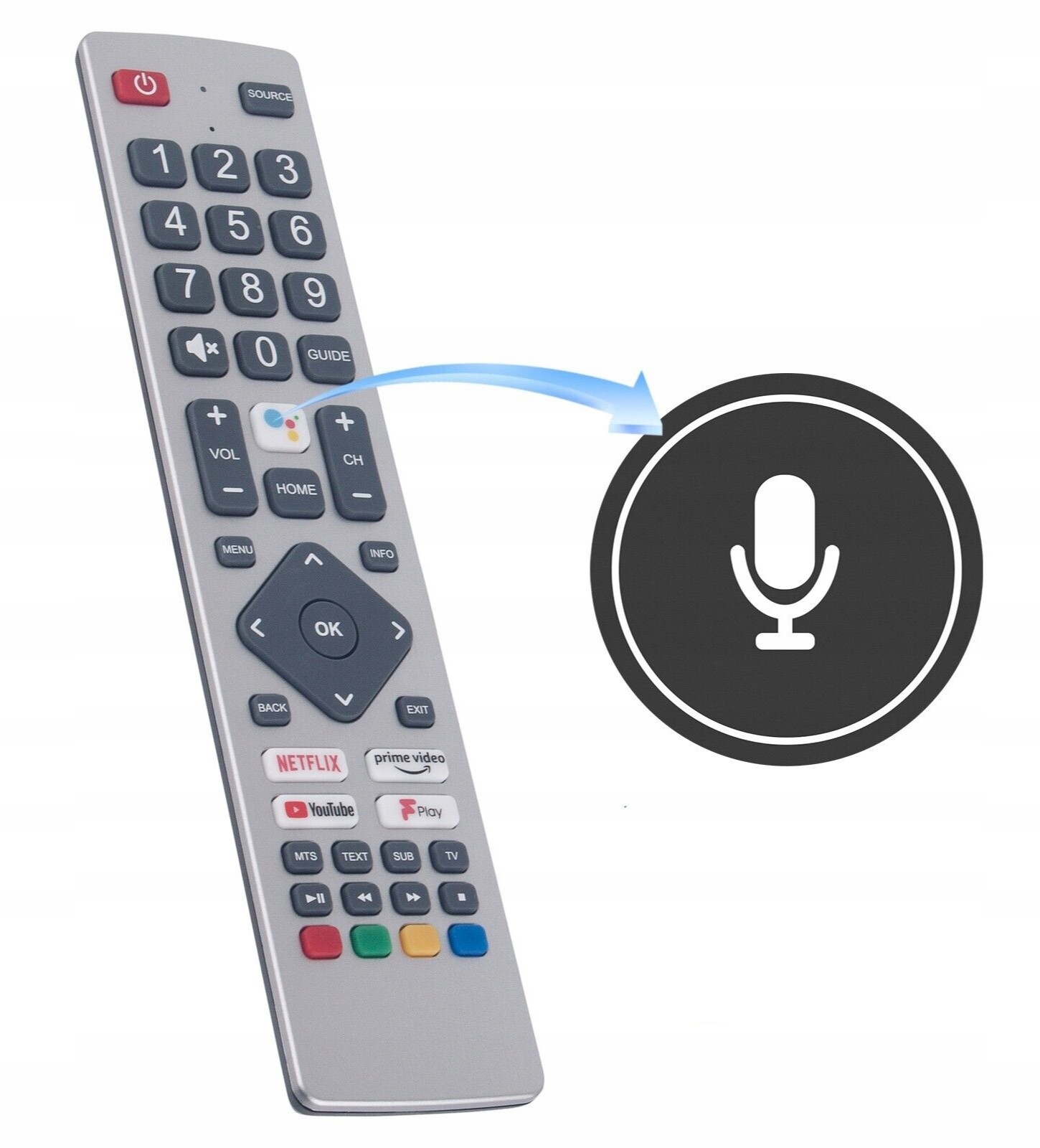 PILOT GŁOSOWY DO TV SHARP AQUOS 40BL2EA 65BL3EA HQ Kod producenta P154