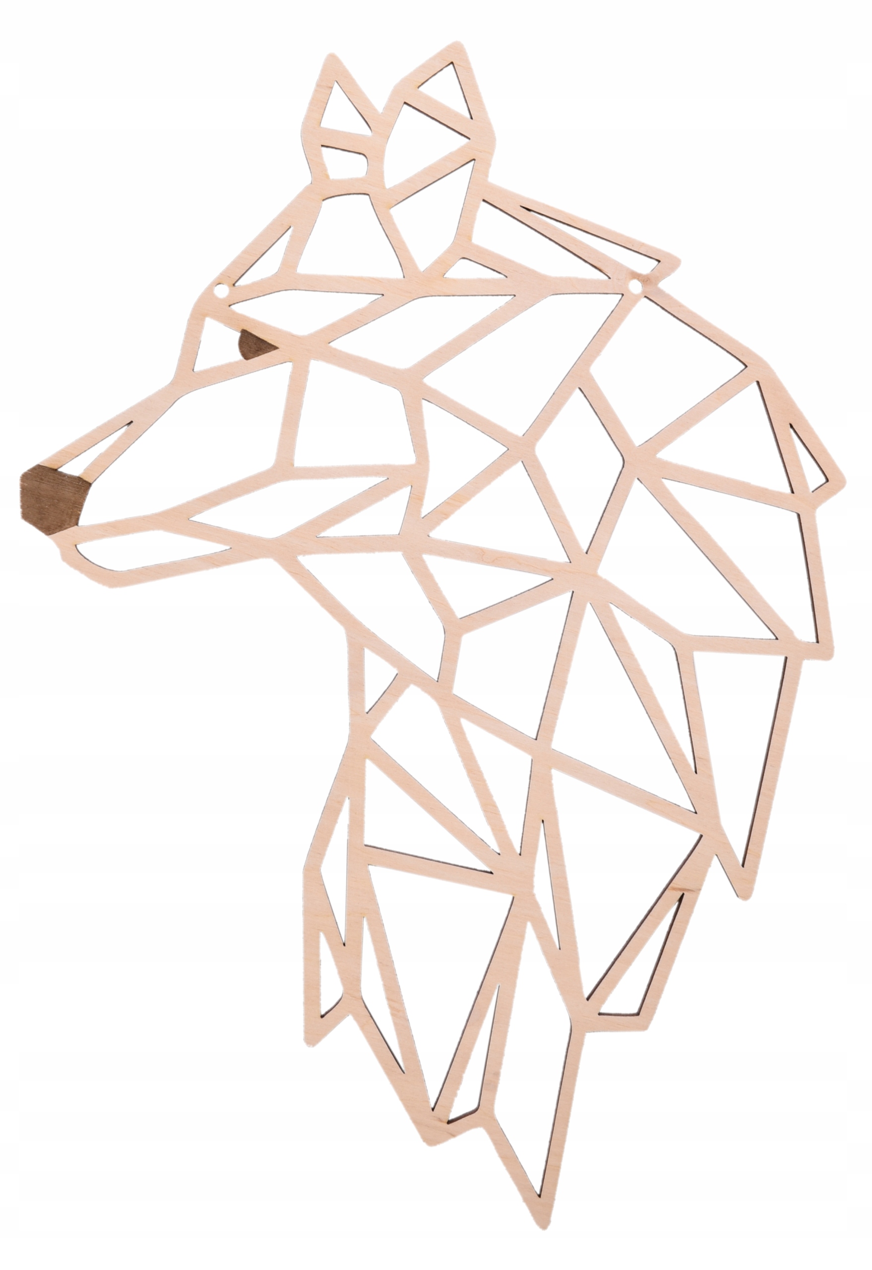 

Geometryczny obraz panel drewniany; Wilk 40x28cm