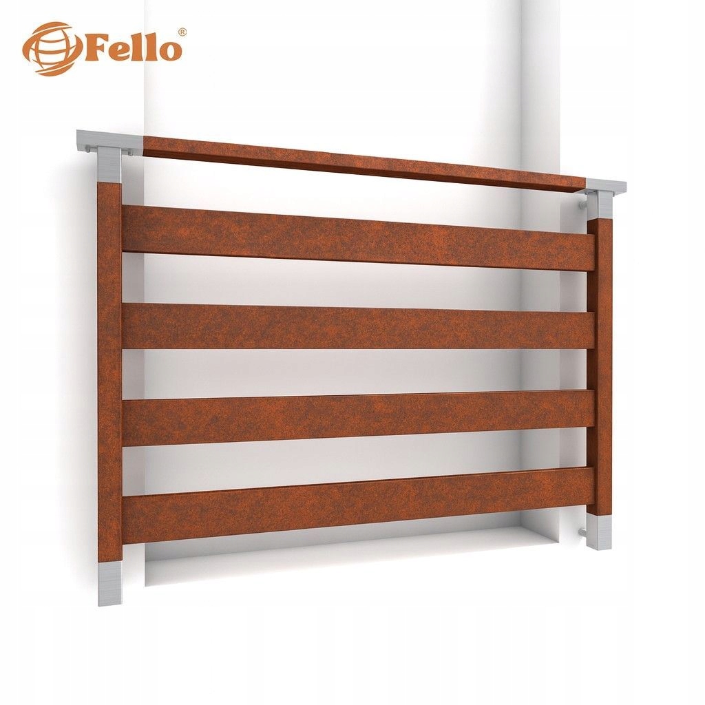 CLASSIC4 Francúzsky balkón 100 cm Balustrada Corten
