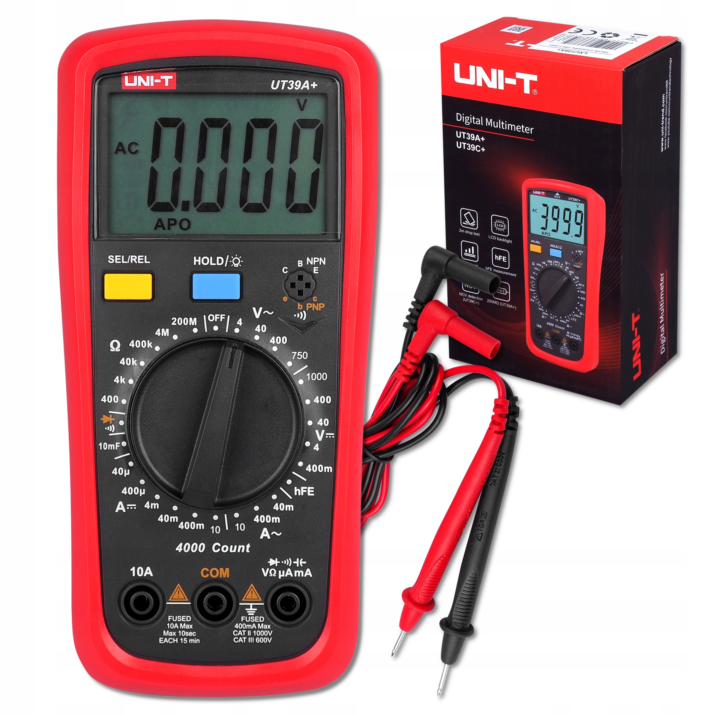 

Multimetr Miernik Cyyfrowy LCD Uniwersalny UT39A+