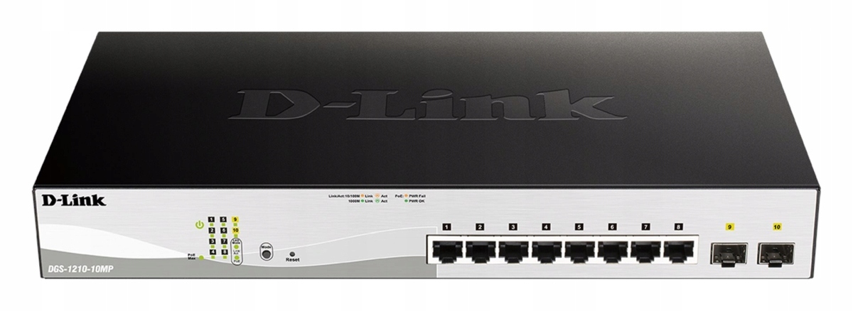 D-Link DGS-1210-10MP/ E 10-Port Gigabit PoE+ Smart Switch inc. 2x Sfp…