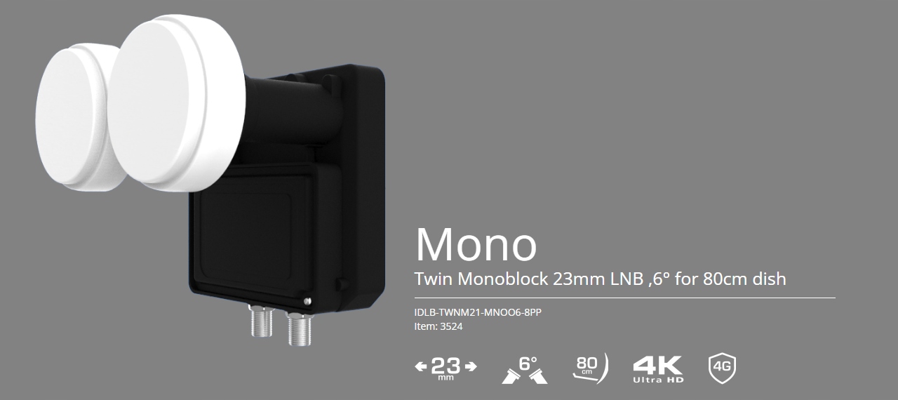 Konwerter MONOBLOCK Inverto TWIN | Hotbird Astra Typ monoblock