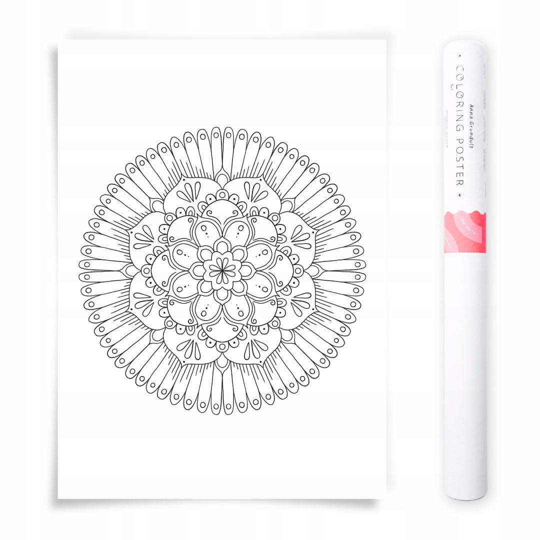 50x70 cm Plakát na vybarvování Mandala Anna Grunduls