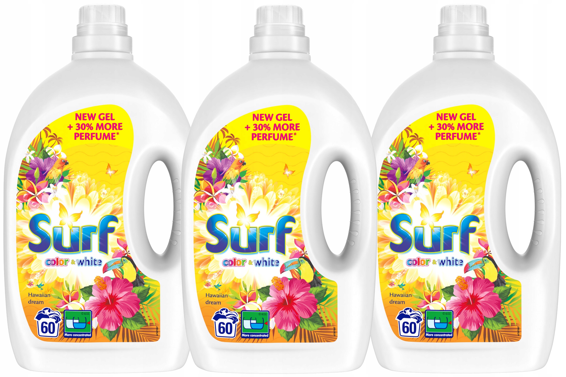 

Surf Color White Hawaiian Żel Prania 180pr 3 x 3L