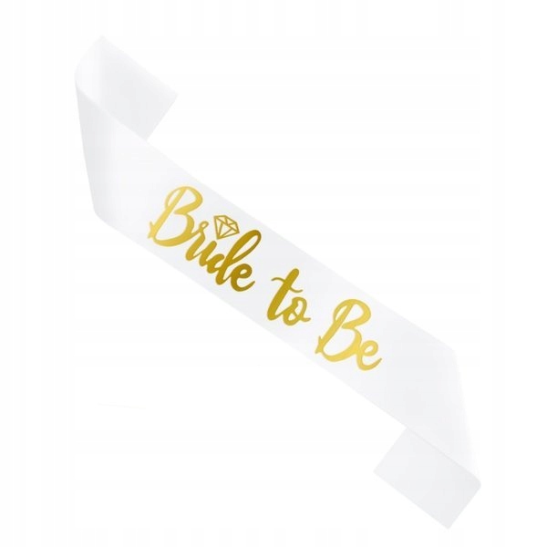 

Szarfa na Wieczór Panieński Bride to Be biała 1szt