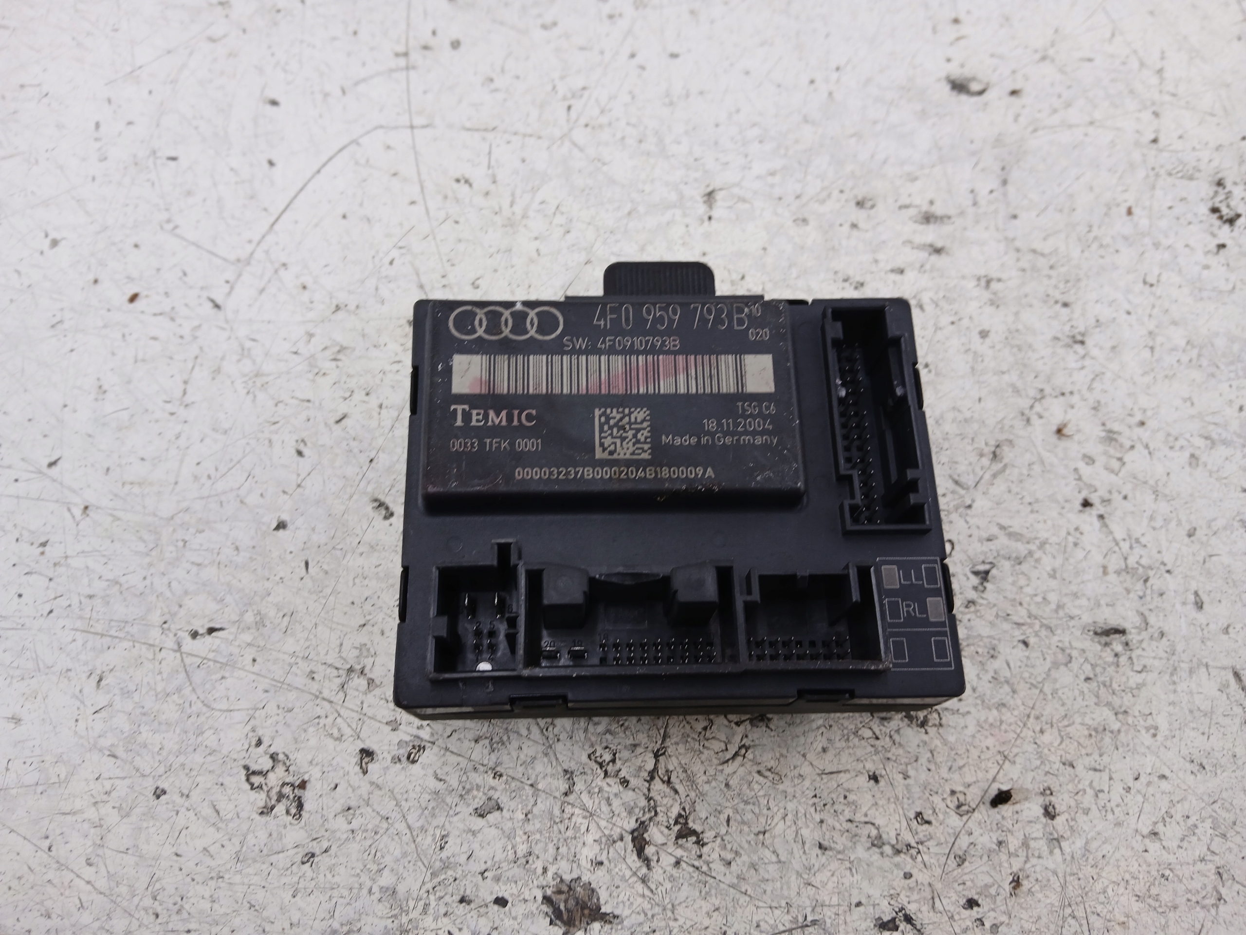 AUDI A6 C6 control unit module door left front 4F0959793B