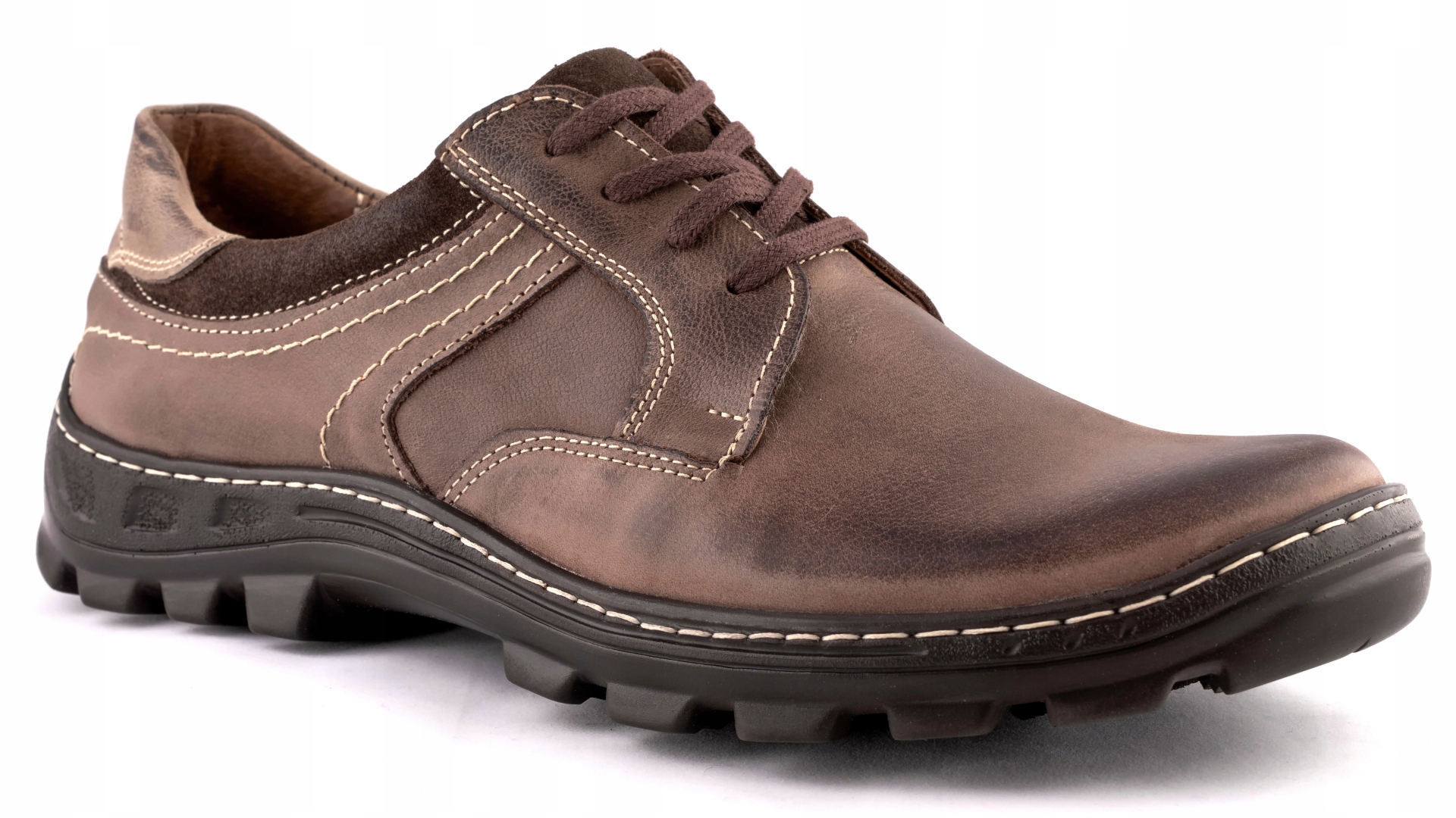 

Półbuty męskie Polskie buty skórzane szyte 46