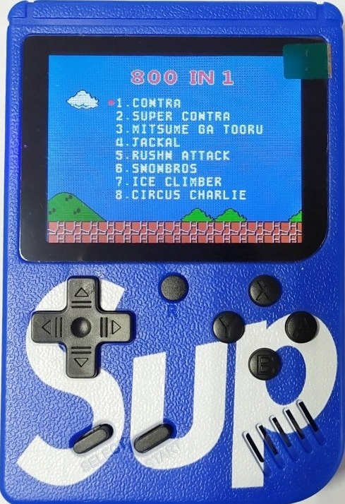 Sup handheld game console games 400-in-1 Mini Single Play Kolor Niebieski