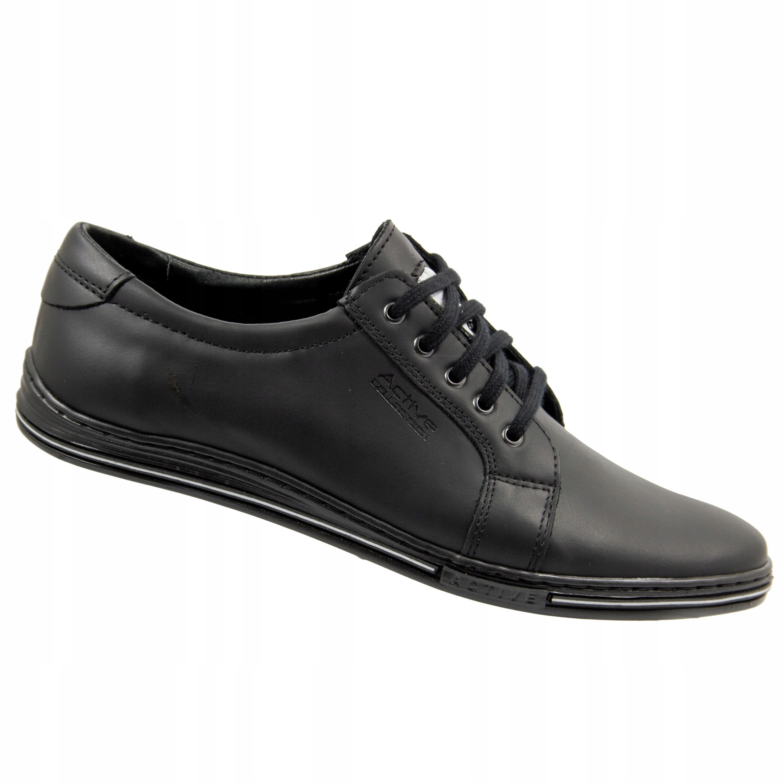 Pánské Kožené Boty Casual 320 černé 42