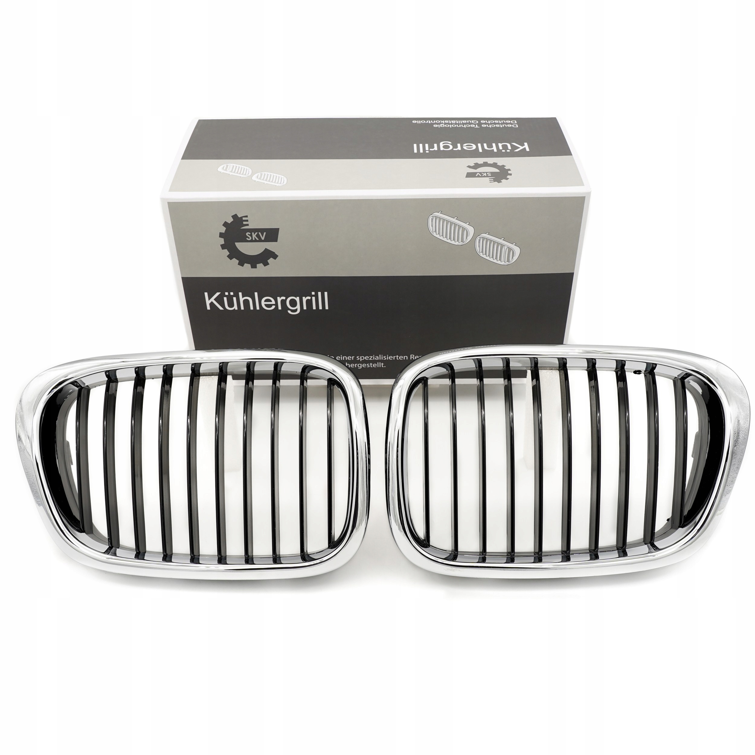 GRILL NERKA ATRAPA BMW 5 E39 51132497261 CZARNY CHROM