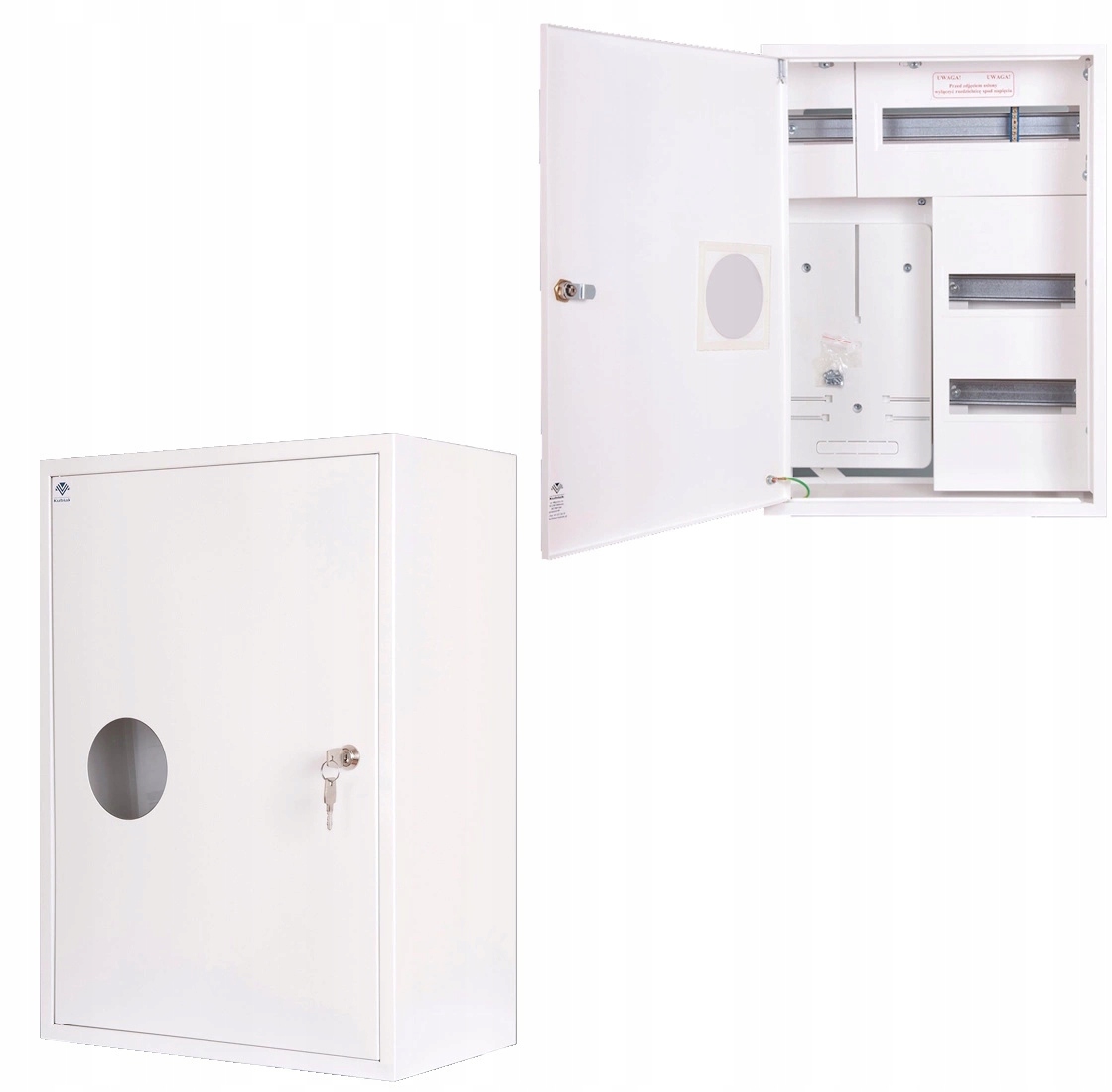 Nástenný počítací rozvádzač 3F moduly 36S s očkom, okienko RZ7