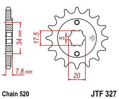 Jt Zębatka Przednia 279 11 Honda Nsr 125